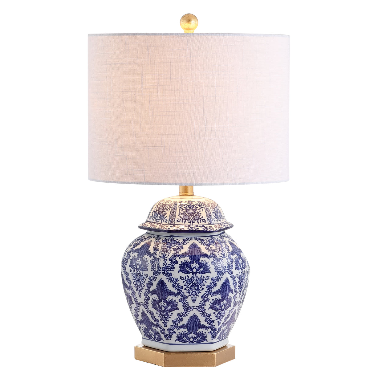 Gretchen Ginger Jar Ceramic/Metal LED Table Lamp