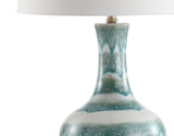 Tucker Striped Ceramic/Metal LED Table Lamp