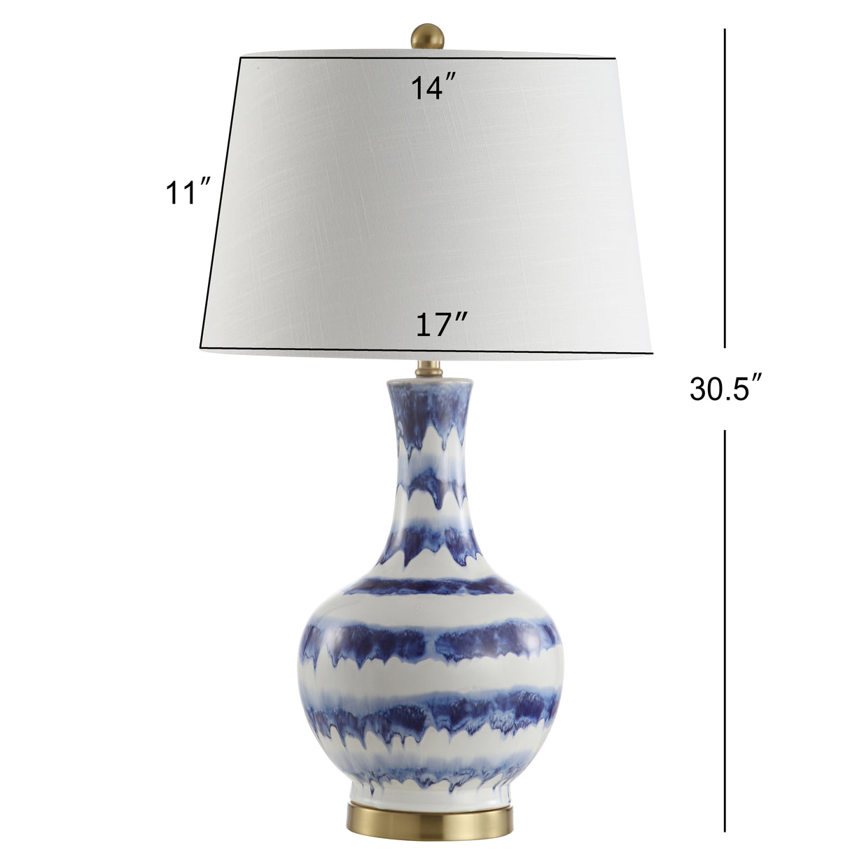 Tucker Ceramic/Metal LED Table Lamp