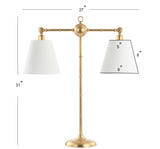 Ruth 2-Light Library Metal LED Table Lamp