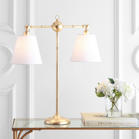 Ruth 2-Light Library Metal LED Table Lamp