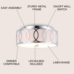 Aria Metal LED Flush Mount