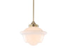 Kurtz Adjustable Drop Metal/Glass LED Pendant