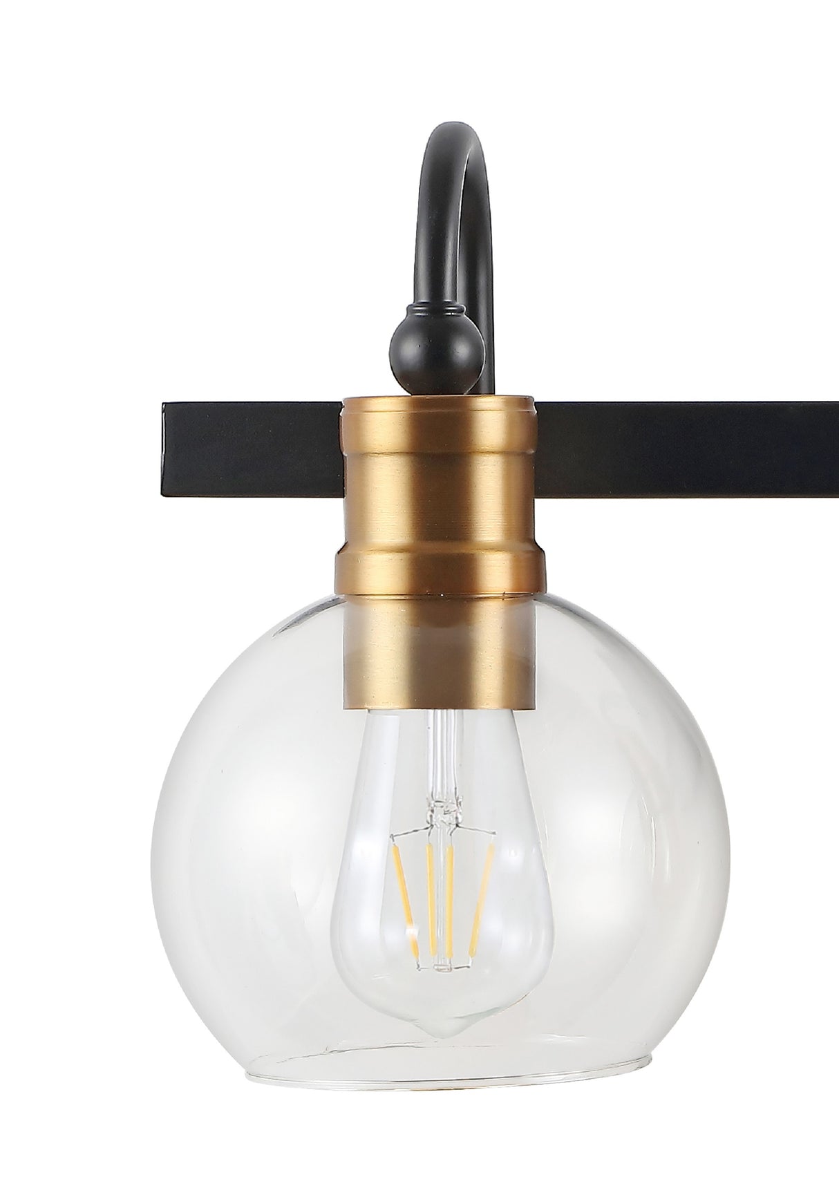 Marais 3-Light Iron/Glass Rustic Vintage LED Vanity Light