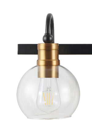 Marais 3-Light Iron/Glass Rustic Vintage LED Vanity Light