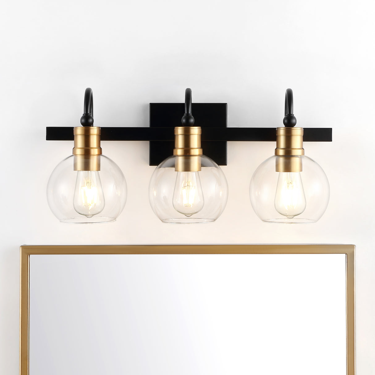 Marais-3-Light-Iron/Glass-Rustic-Vintage-LED-Vanity-Light-Bathroom-Vanity-Lights