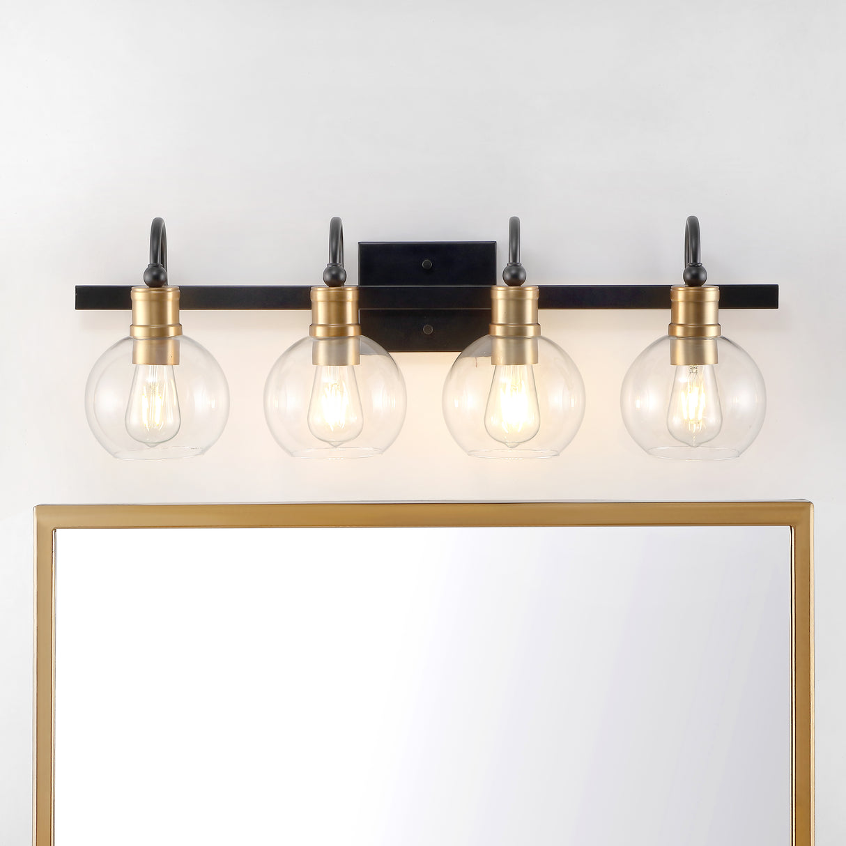Marais-4-Light-Iron/Glass-Rustic-Vintage-LED-Vanity-Light-Bathroom-Vanity-Lights