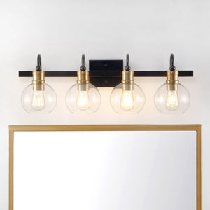 Marais-4-Light-Iron/Glass-Rustic-Vintage-LED-Vanity-Light-Bathroom-Vanity-Lights