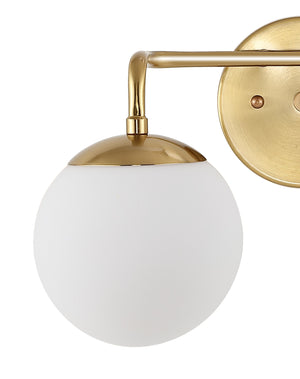Louis 1-Light Metal/Frosted Glass Modern Contemporary LED Vanity