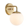 Louis 1-Light Metal/Frosted Glass Modern Contemporary LED Vanity