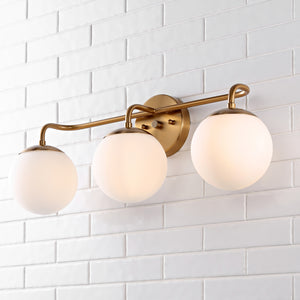 Louis-3-Light-Metal/Frosted-Glass-Modern-Contemporary-LED-Vanity-Bathroom-Vanity-Lights