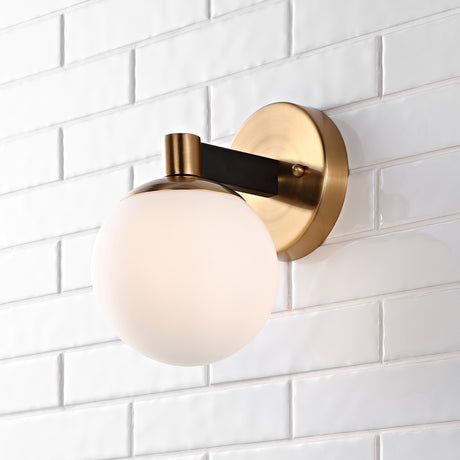 Modernist-1-Light-Metal/Frosted-Glass-Modern-Contemporary-LED-Vanity-Vanity-Lights
