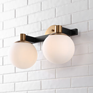 Modernist-2-Light-Metal/Frosted-Glass-Modern-Contemporary-LED-Vanity-Vanity-Lights