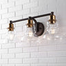 Manhattan-3-Light-Metal/Glass-Industrial-Rustic-LED-Vanity-Bathroom-Vanity-Lights