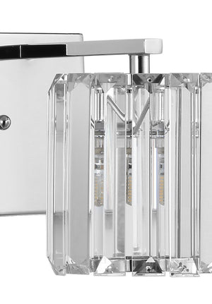 Coco 1-Light Metal/Glass Classic Glam LED Vanity Light