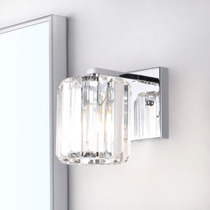 Coco 1-Light Metal/Glass Classic Glam LED Vanity Light