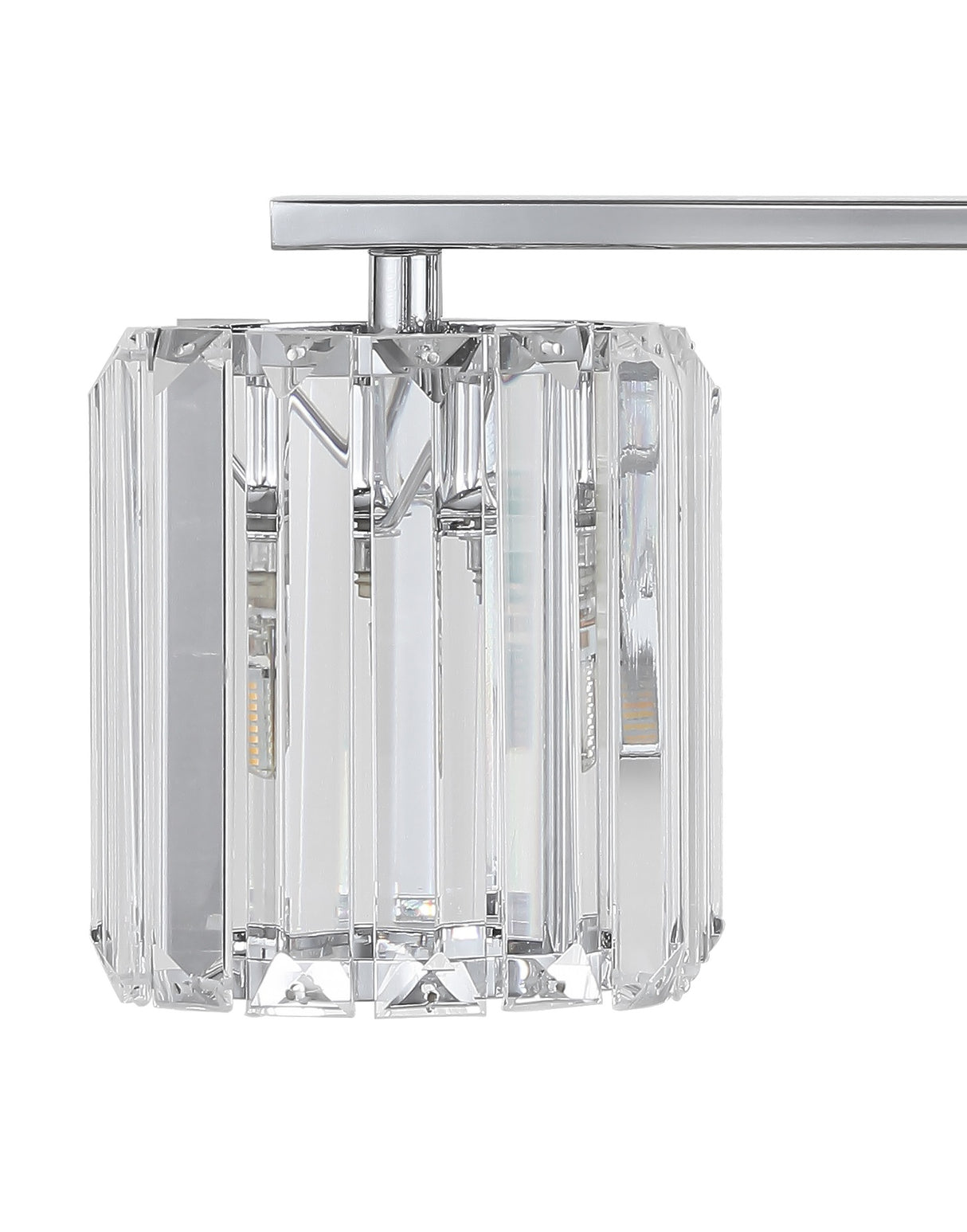 Coco 4-Light Metal/Glass Classic Glam LED Vanity Light