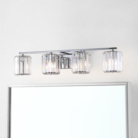 Coco-4-Light-Metal/Glass-Classic-Glam-LED-Vanity-Light-Bathroom-Vanity-Lights