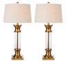 Hunter Metal/Glass LED Table Lamp