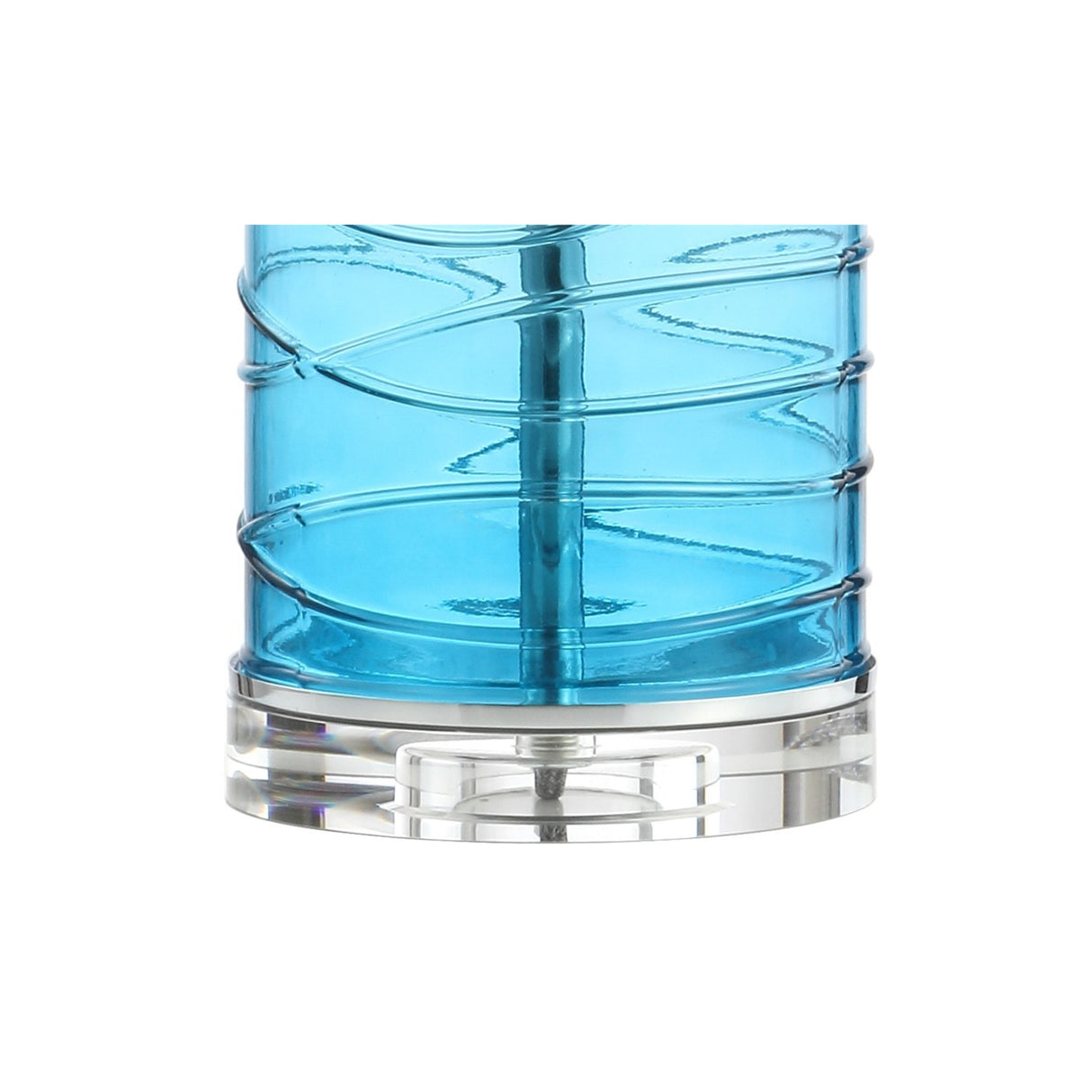 Cole Modern Fused Glass Cylinder LED Table Lamp-Set of 2