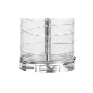Cole Modern Fused Glass Cylinder LED Table Lamp-Set of 2
