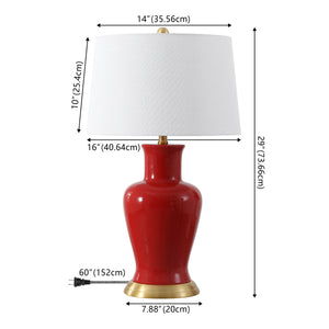 Julian Traditional Classic Ceramic Urn LED Table Lamp