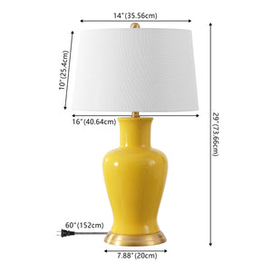 Julian Traditional Classic Ceramic Urn LED Table Lamp