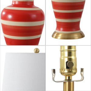 Julian Traditional Classic Ceramic Urn LED Table Lamp