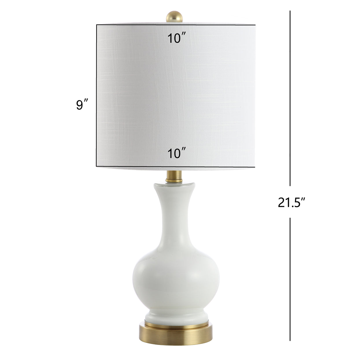 Cox Glass/Metal LED Table Lamp-Set of 2
