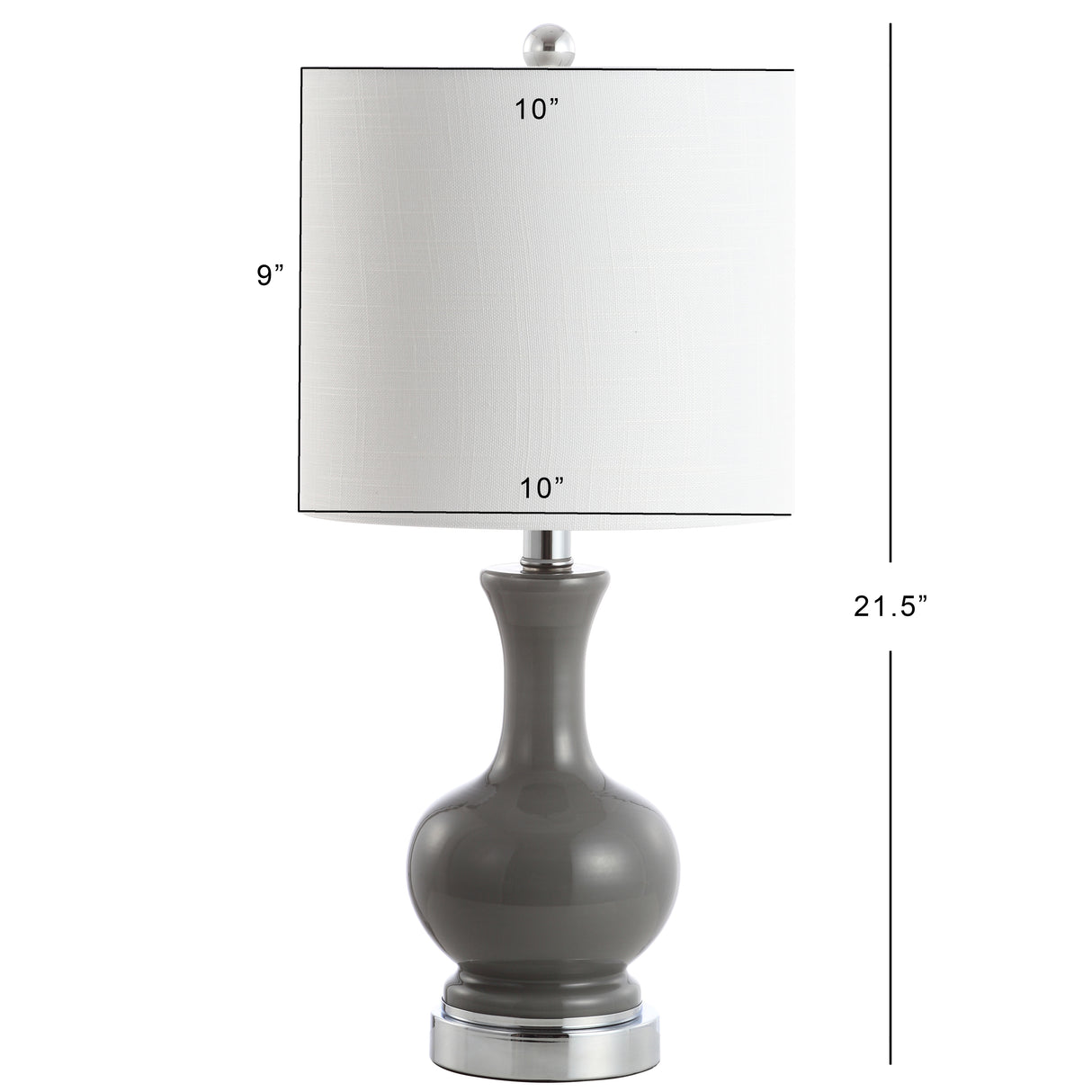 Cox Metal/Glass LED Table Lamp-Set of 2