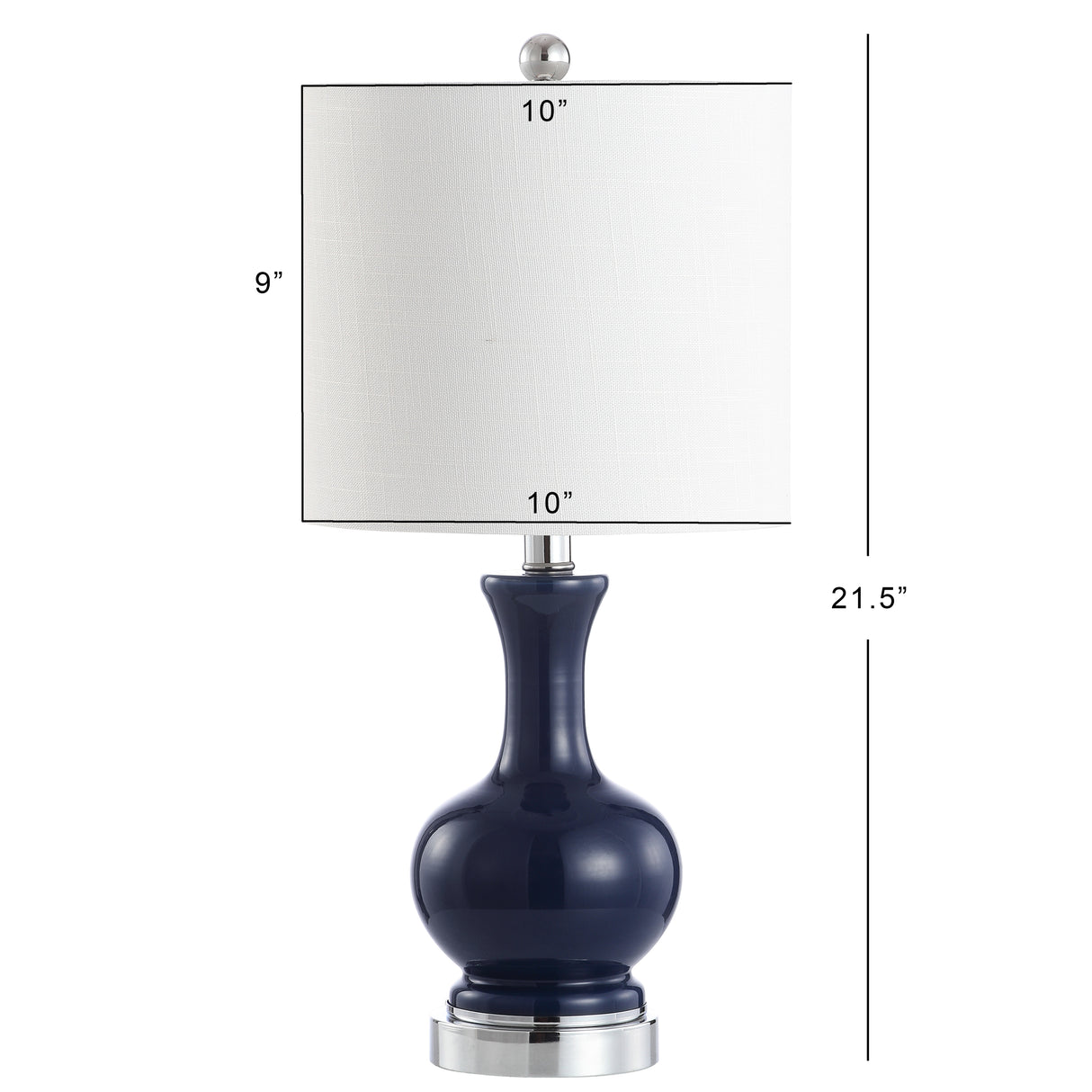 Cox Metal/Glass LED Table Lamp-Set of 2