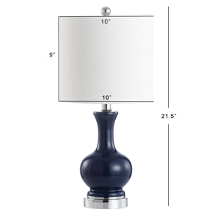 Cox Metal/Glass LED Table Lamp-Set of 2