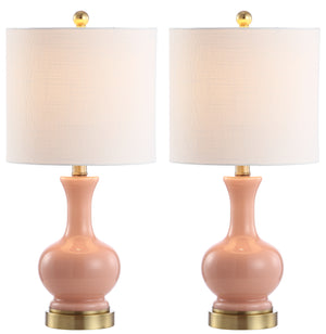 Cox Metal/Glass LED Table Lamp-Set of 2