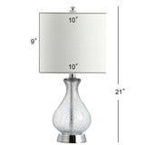 Playa Metal/Crackled Glass LED Table Lamp