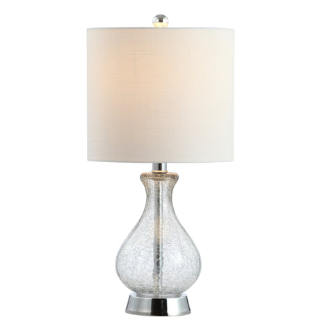 Playa Metal/Crackled Glass LED Table Lamp
