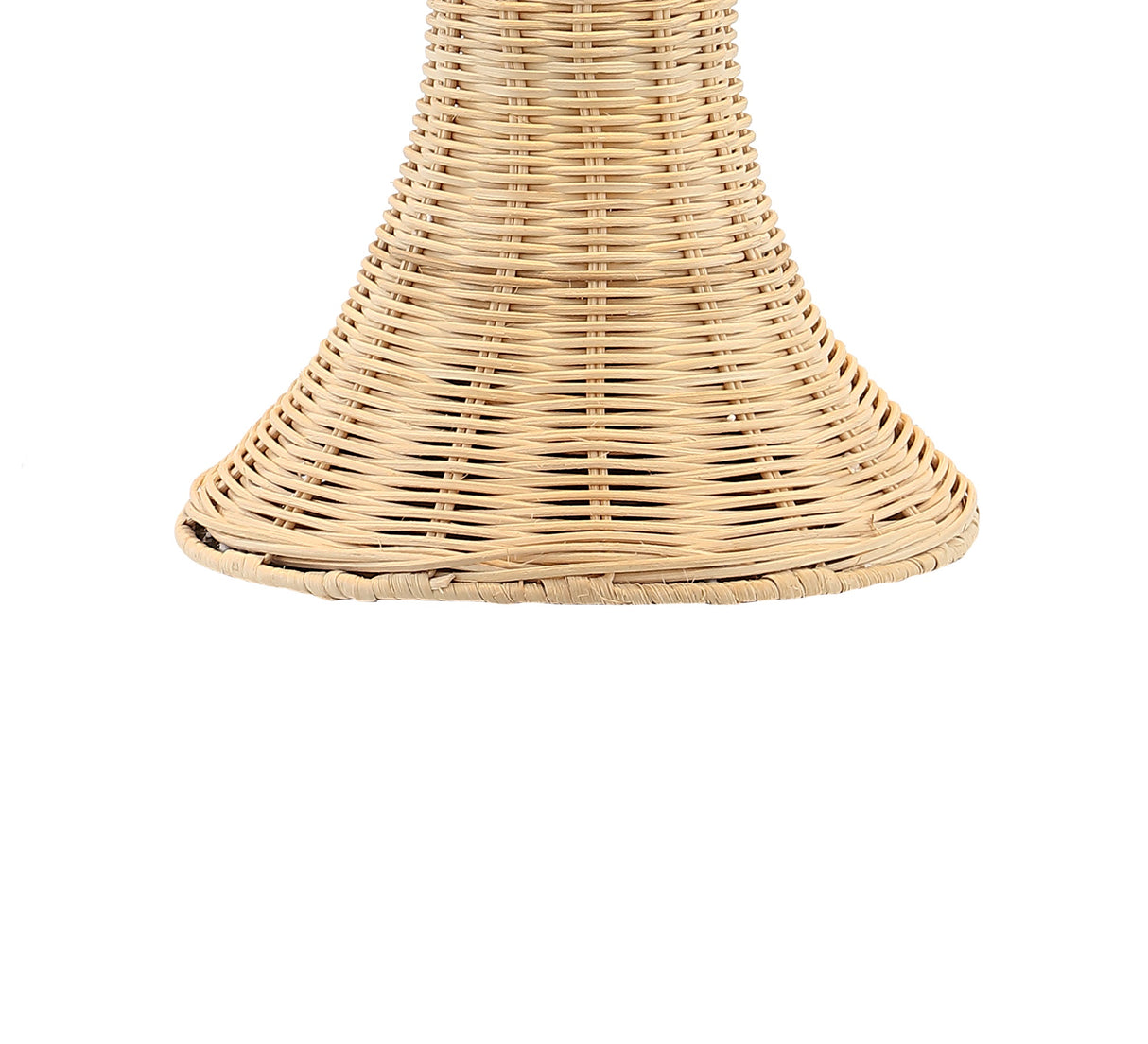 Joanie Woven Wicker Mid-Century Table Lamp