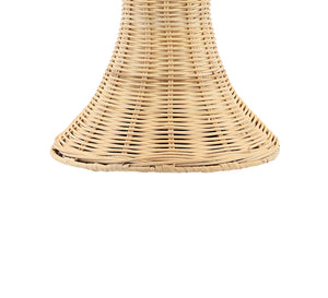 Joanie Woven Wicker Mid-Century Table Lamp
