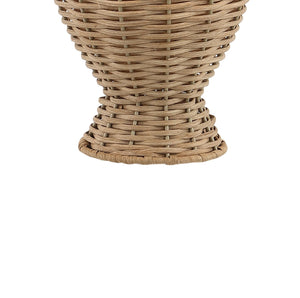 Margie Pair of Wicker Ginger-Jar Table Lamps