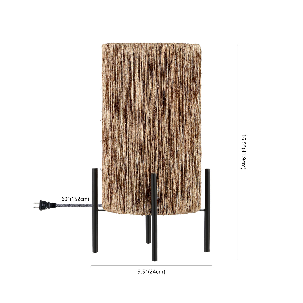 Kai Coastal Minimalist Rattan LED Table Lamp
