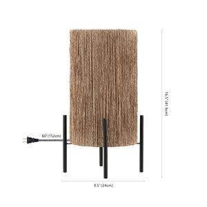 Kai Coastal Minimalist Rattan LED Table Lamp