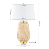 Seagrass Table Lamp with Linen Shade