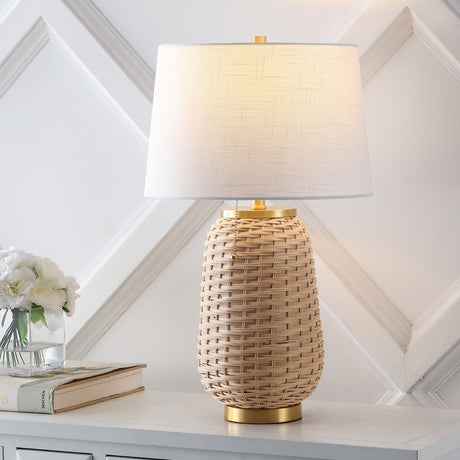 Chakrii-Rustic-Bohemian-Iron/Rattan-LED-Table-Lamp-with-Pull-Chain-Table-Lamps