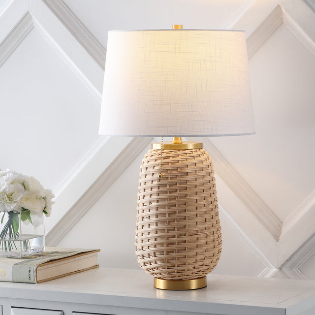 Chakrii-Rustic-Bohemian-Iron/Rattan-LED-Table-Lamp-with-Pull-Chain-Table-Lamps