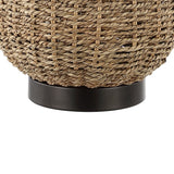 Seagrass Table Lamp with Linen Shade