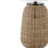 Seagrass Table Lamp with Linen Shade