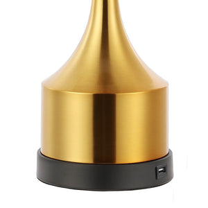 Cooper Classic French Country Iron LED Table Lamp with USB Charging Port-Set of 2