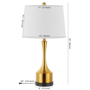 Cooper Classic French Country Iron LED Table Lamp with USB Charging Port-Set of 2