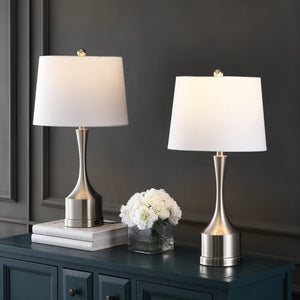 Cooper Classic French Country Iron LED Table Lamp with USB Charging Port-Set of 2