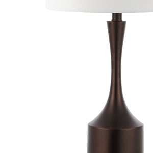 Cooper French Country Farmhouse Iron LED Table Lamp with USB Charging Port-Set of 2