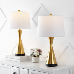Colton Classic French Country Iron LED Table Lamp with USB Charging Port-Set of 2